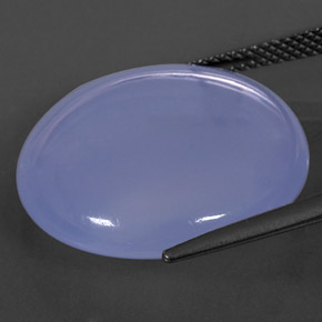 Chalcedony Gemstone in 20.9 mm Size for Sale, Chalcedony Stone in Lavender Blue Color