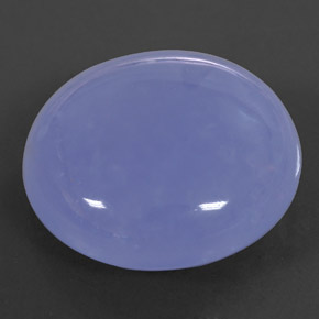 29.95 ct Blue Chalcedony Gemstone, Chalcedony Gem in Round Cabochon Shape for Sale.