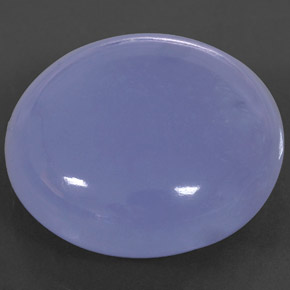 32.21 ct Blue Chalcedony Gemstone, Chalcedony Gem in Round Cabochon Shape for Sale.