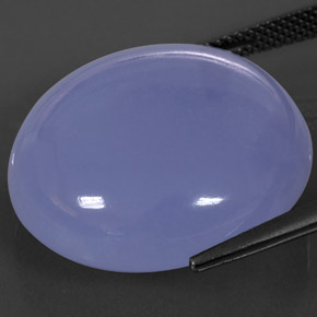 Chalcedony Gemstone in 22.1 mm Size for Sale, Chalcedony Stone in Lavender Blue Color