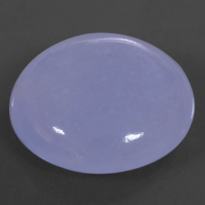 36.59 ct Blue Chalcedony Gemstone, Chalcedony Gem in Round Cabochon Shape for Sale.