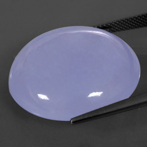 Chalcedony Gemstone in 24.8 mm Size for Sale, Chalcedony Stone in Lavender Blue Color