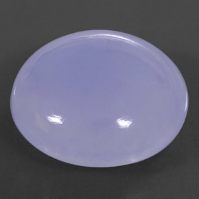 44.51 ct Blue Chalcedony Gemstone, Chalcedony Gem in Round Cabochon Shape for Sale.