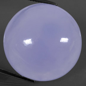 44.51 ct Blue Chalcedony Stone, Natural Chalcedony in Round Cabochon Shape for Sale