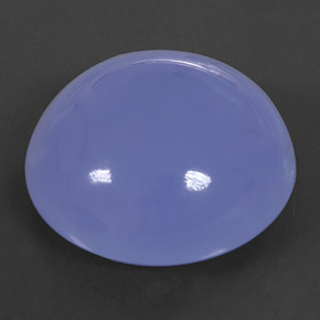 46.38 ct Blue Chalcedony Gemstone, Chalcedony Gem in Round Cabochon Shape for Sale.