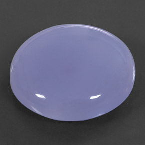 37.88 ct Blue Chalcedony Gemstone, Chalcedony Gem in Round Cabochon Shape for Sale.