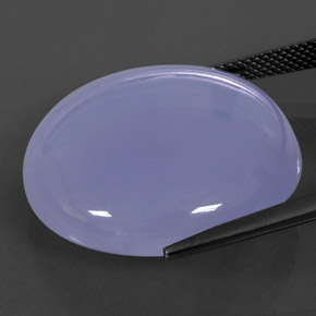Chalcedony Gemstone in 25.1 mm Size for Sale, Chalcedony Stone in Lavender Blue Color