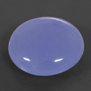 38.12 ct Blue Chalcedony Gemstone, Chalcedony Gem in Round Cabochon Shape for Sale.