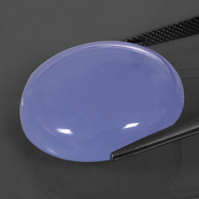Chalcedony Gemstone in 23.9 mm Size for Sale, Chalcedony Stone in Lavender Blue Color