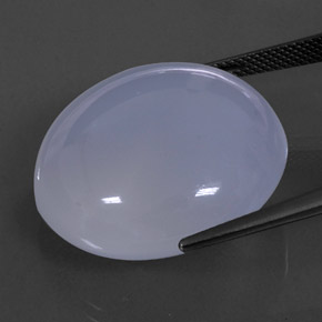 Chalcedony Gemstone in 25 mm Size for Sale, Chalcedony Stone in Lavender Blue Color