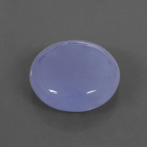16.85 ct Blue Chalcedony Gemstone, Chalcedony Gem in Round Cabochon Shape for Sale.