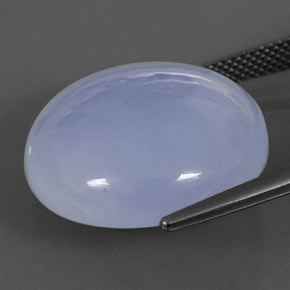 Chalcedony Gemstone in 20.5 mm Size for Sale, Chalcedony Stone in Lavender Blue Color
