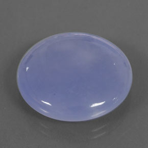 23.76 ct Blue Chalcedony Gemstone, Chalcedony Gem in Round Cabochon Shape for Sale.