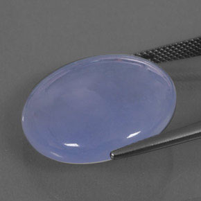 Chalcedony Gemstone in 22.5 mm Size for Sale, Chalcedony Stone in Lavender Blue Color