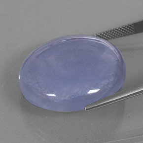 Chalcedony Gemstone in 25.3 mm Size for Sale, Chalcedony Stone in Lavender Blue Color