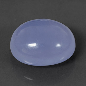 9.45 ct Blue Chalcedony Gemstone, Chalcedony Gem in Oval Cabochon Shape for Sale.