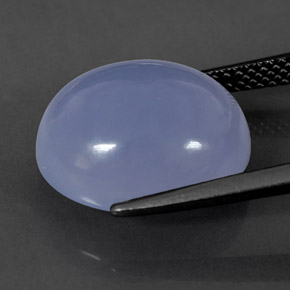 Chalcedony Gemstone in 14 x 12 mm (calibrated) Size for Sale, Chalcedony Stone in Lavender Blue Color
