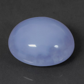 9.31 ct Blue Chalcedony Gemstone, Chalcedony Gem in Oval Cabochon Shape for Sale.