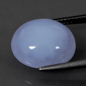 Chalcedony Gemstone in 14 x 12 mm (calibrated) Size for Sale, Chalcedony Stone in Lavender Blue Color