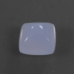 1.77 ct Blue Chalcedony Gemstone, Chalcedony Gem in Cushion Cabochon Shape for Sale.