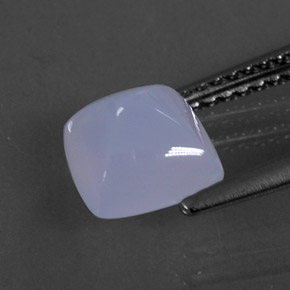 Chalcedony Gemstone in 7.2 x 7.1 mm Size for Sale, Chalcedony Stone in Lavender Blue Color