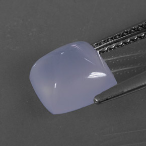 Chalcedony Gemstone in 8 x 7.9 mm Size for Sale, Chalcedony Stone in Lavender Blue Color