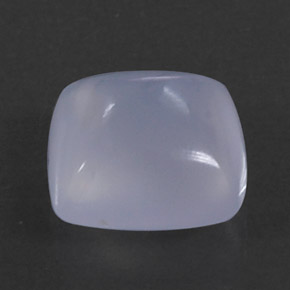3.05 ct Blue Chalcedony Gemstone, Chalcedony Gem in Square Cabochon Shape for Sale.