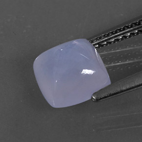 Chalcedony Gemstone in 6.9 x 6.9 mm Size for Sale, Chalcedony Stone in Lavender Blue Color