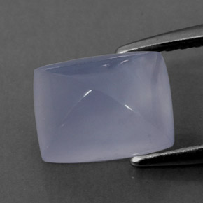 Chalcedony Gemstone in 8.1 x 6.2 mm Size for Sale, Chalcedony Stone in Lavender Blue Color