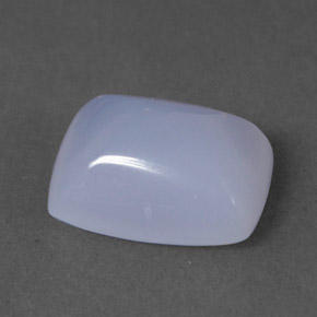 2.06 ct Blue Chalcedony Gemstone, Chalcedony Gem in Cushion Cabochon Shape for Sale.