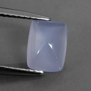 1.17 ct Blue Chalcedony Gemstone, Chalcedony Gem in Cushion Cabochon Shape for Sale.