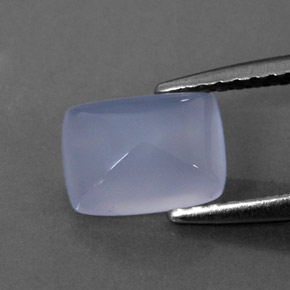 Chalcedony Gemstone in 7.8 x 5.9 mm Size for Sale, Chalcedony Stone in Lavender Blue Color