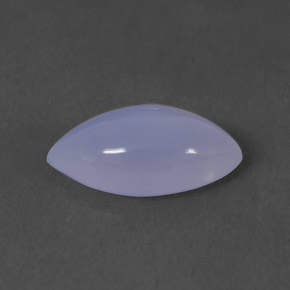 1.66 ct Blue Chalcedony Gemstone, Chalcedony Gem in Marquise Cabochon Shape for Sale.