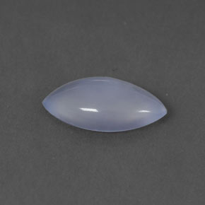 1.12 ct Blue Chalcedony Gemstone, Chalcedony Gem in Marquise Cabochon Shape for Sale.