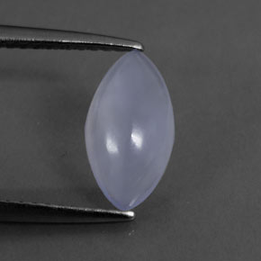 1.12 ct Blue Chalcedony Stone, Natural Chalcedony in Marquise Cabochon Shape for Sale
