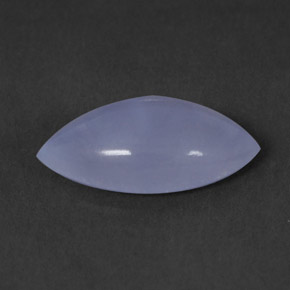 1.76 ct Blue Chalcedony Gemstone, Chalcedony Gem in Marquise Cabochon Shape for Sale.