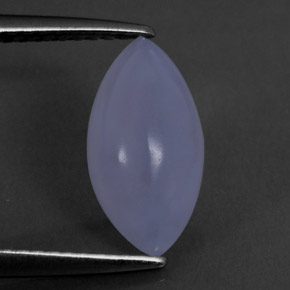1.76 ct Blue Chalcedony Stone, Natural Chalcedony in Marquise Cabochon Shape for Sale