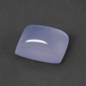 1.75 ct Blue Chalcedony Gemstone, Chalcedony Gem in Cushion Cabochon Shape for Sale.