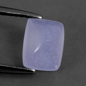 1.41 ct Blue Chalcedony Stone, Natural Chalcedony in Cushion Cabochon Shape for Sale