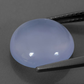 Chalcedony Gemstone in 12 mm (calibrated) Size for Sale, Chalcedony Stone in Lavender Blue Color