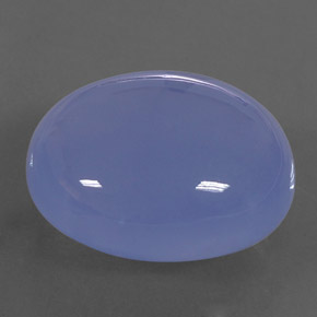 31.42 ct Blue Chalcedony Stone, Natural Chalcedony in Oval Cabochon Shape for Sale