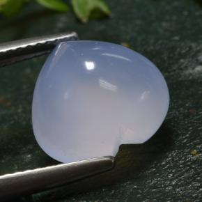 Chalcedony Gemstone in 12 x 11.7 mm Size for Sale, Chalcedony Stone in Lavender Blue Color