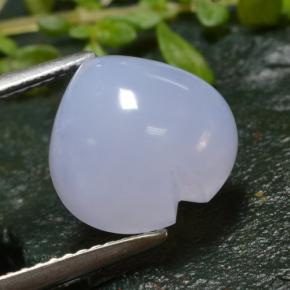 Chalcedony Gemstone in 11 x 11 mm (calibrated) Size for Sale, Chalcedony Stone in Light Bluish Violet Color
