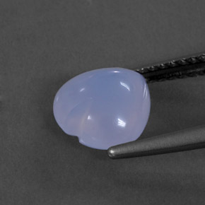 Chalcedony Gemstone in 8.2 x 8.1 mm Size for Sale, Chalcedony Stone in Lavender Blue Color
