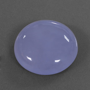 11.48 ct Blue Chalcedony Stone, Natural Chalcedony in Round Cabochon Shape for Sale