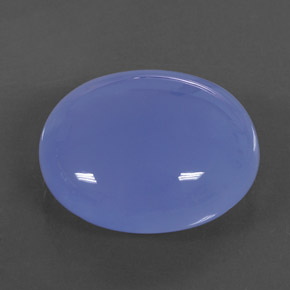 27.29 ct Blue Chalcedony Stone, Natural Chalcedony in Oval Cabochon Shape for Sale