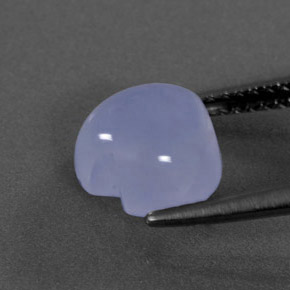 Chalcedony Gemstone in 8.9 x 8.5 mm Size for Sale, Chalcedony Stone in Lavender Blue Color