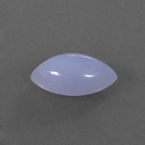 1.88 ct Blue Chalcedony Stone, Natural Chalcedony in Marquise Cabochon Shape for Sale