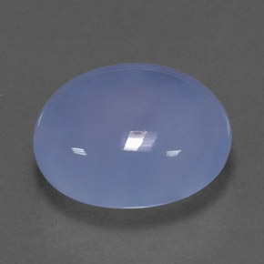 4.79 ct Blue Chalcedony Gemstone, Chalcedony Gem in Oval Cabochon Shape for Sale.