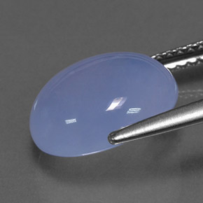 Chalcedony Gemstone in 12 x 10 mm (calibrated) Size for Sale, Chalcedony Stone in Lavender Blue Color